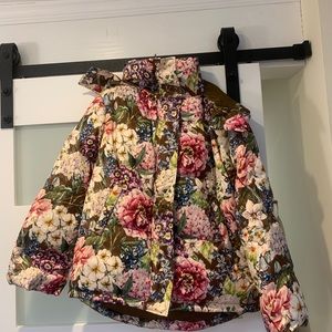 Floral puffer jacket sz. S